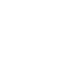 White icon with top and bottom teeth on a black background.